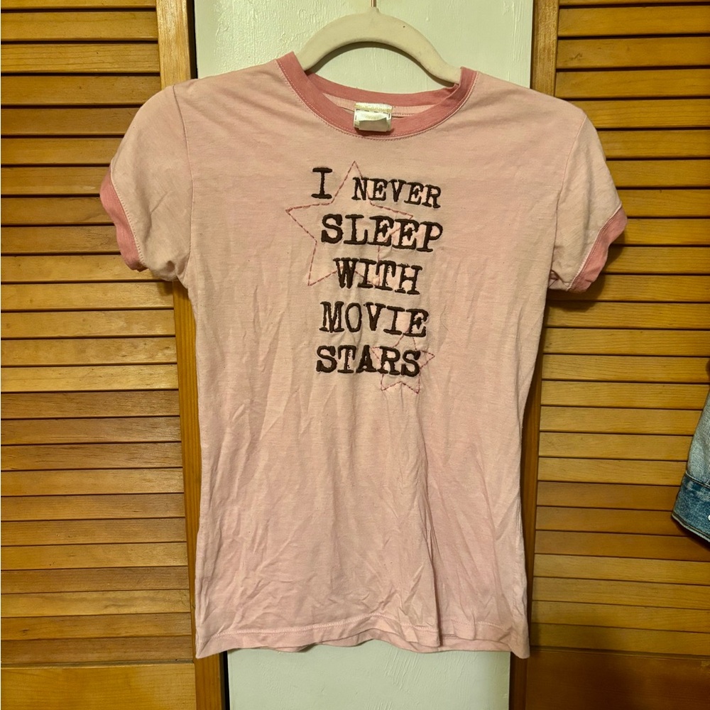 Vintage Amy Tangerine “I Never Sleep with Movie Stars” T-shirt